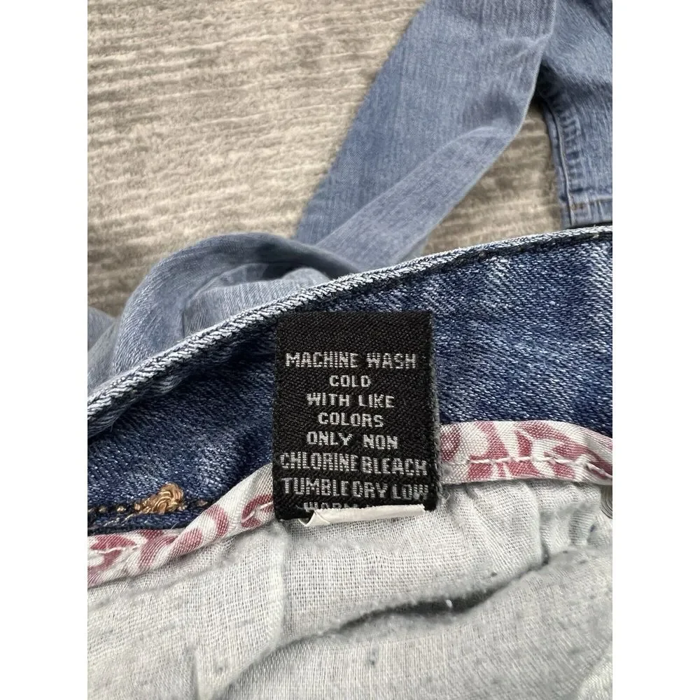 Rue 21 Jeans‎ Womens 1/2 Blue Medium Wash Straight Slim Casual